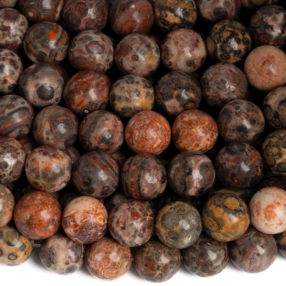 Leopárd jáspis gyöngyök 8 mm zsinór Leopárd jáspis gyöngyök 8 mm zsinór