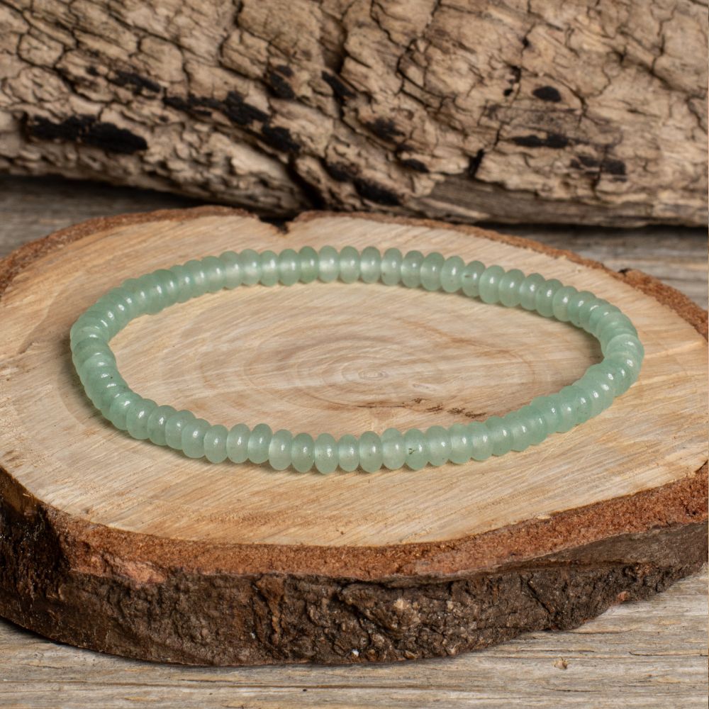 Karkötő aventurin zöld 2x4 mm rondell Karkötő aventurin zöld 2x4 mm rondell