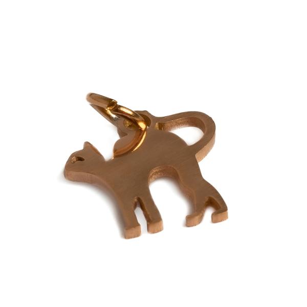 Macska medl 12x12 mm rzsaarany nemesacl