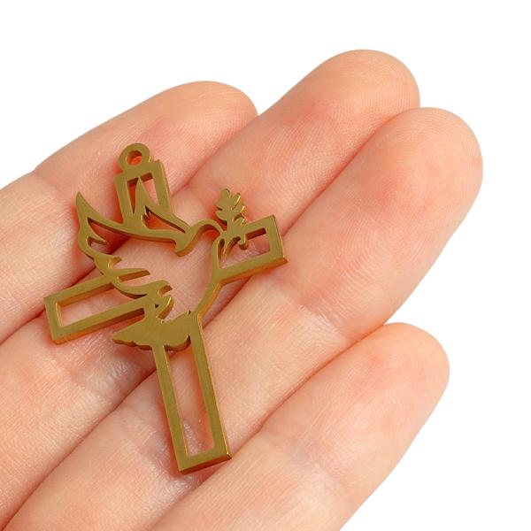 10347-privesok-kriz-s-holubicou-zlaty-nerez-2