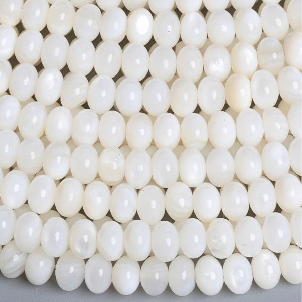 Gyngyhz fehr gyngyk 5x3 mm vastag rondellk zsinr