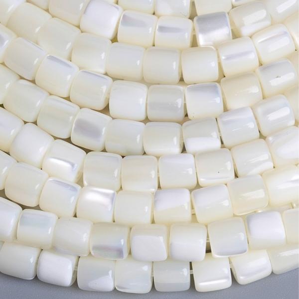 Gyngyhz fehr gyngyk 4x4 mm hengerek zsinr