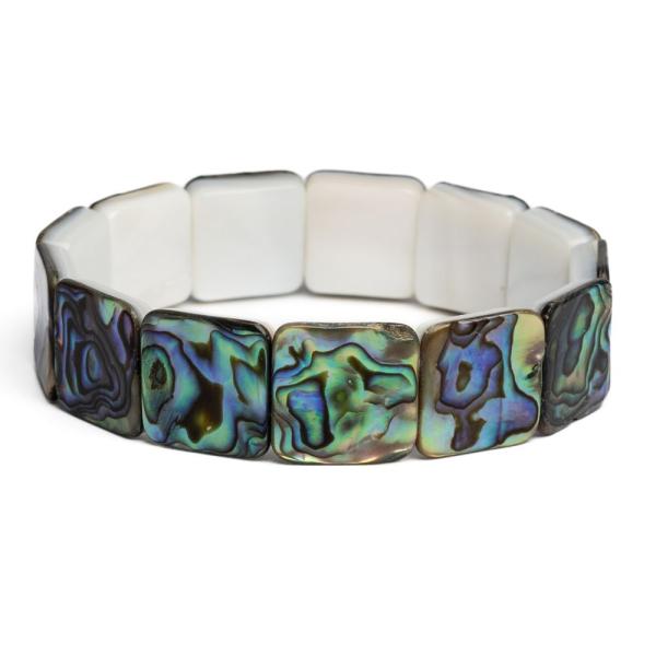 Karkt lapos abalone ngyzet alak kagylgyngybl 16 mm