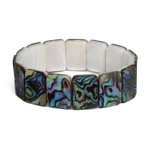 Karkt lapos abalone tglalap alak kagylgyngybl 18 x 13 mm