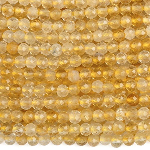 Citrin gyngyk 2,5 mm csiszolt A minsg zsinr