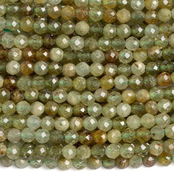 Grnt zld gyngyk 3 mm csiszolt zsinr