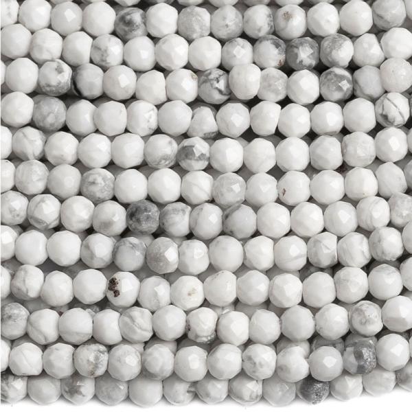 Howlit gyngyk 2,5 mm csiszolt zsinr