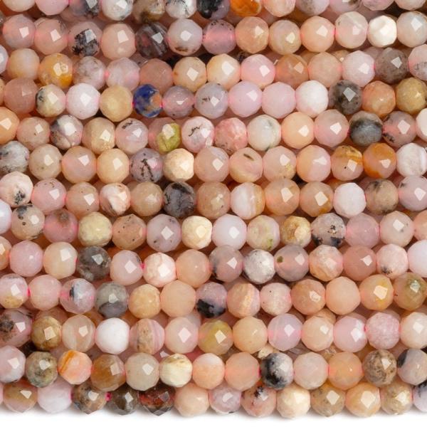 Opl rzsaszn sznkeverk gyngyk 2,5 mm csiszolt zsinr