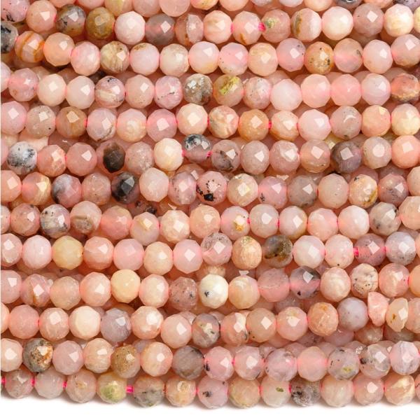 Opl rzsaszn sznkeverk gyngyk 3 mm csiszolt zsinr