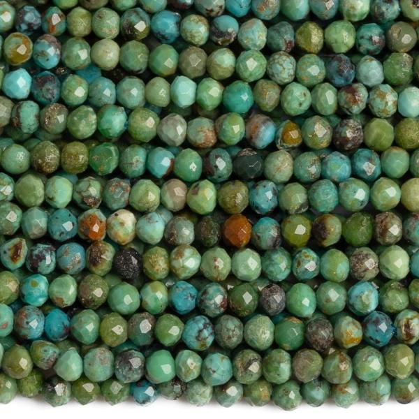 Trkiz termszetes gyngyk 2 mm csiszolt zsinr