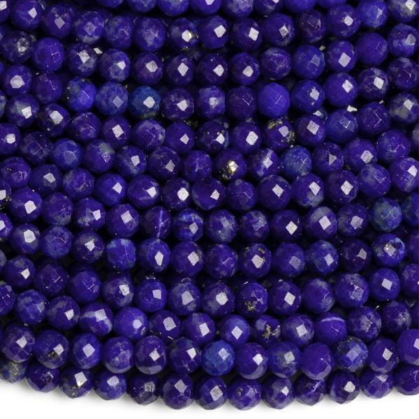 Lapis lazuli gyngyk 2,5 mm csiszolt A minsg flhossz zsinr