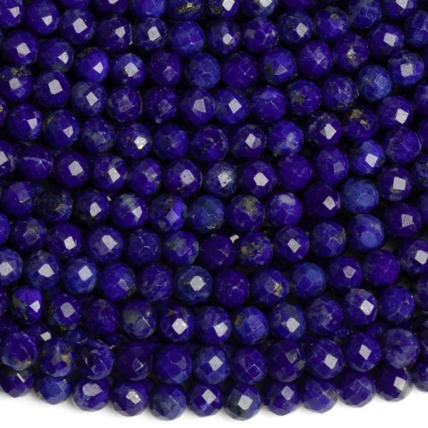 Lapis lazuli gyngyk 3 mm csiszolt A minsg flhossz zsinr