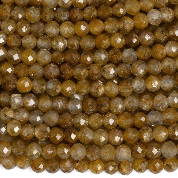 Zafr srga gyngyk 3 mm csiszolt A minsg flhossz zsinr