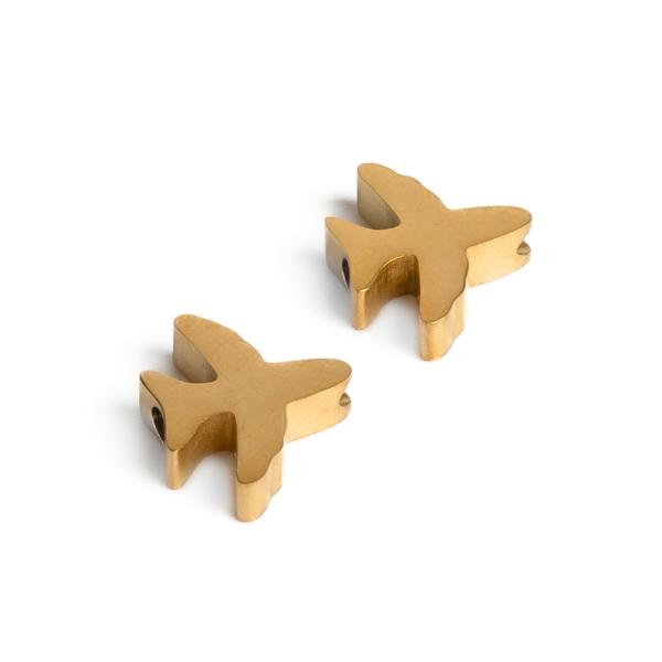 Rep�l�g�p alak� gy�ngy 12mm arany nemesac�l