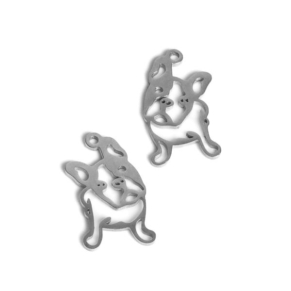 Francia bulldog med�l 17 mm nemesac�l