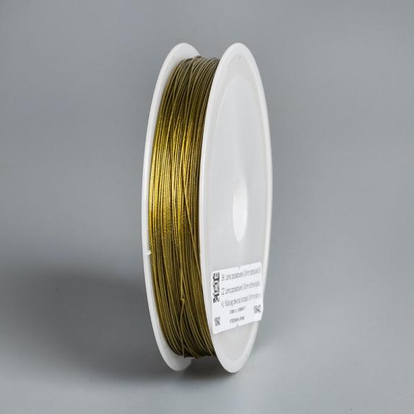M�anyag bevonat� kordsz�l 0,45 mm arany spulni 50 m
