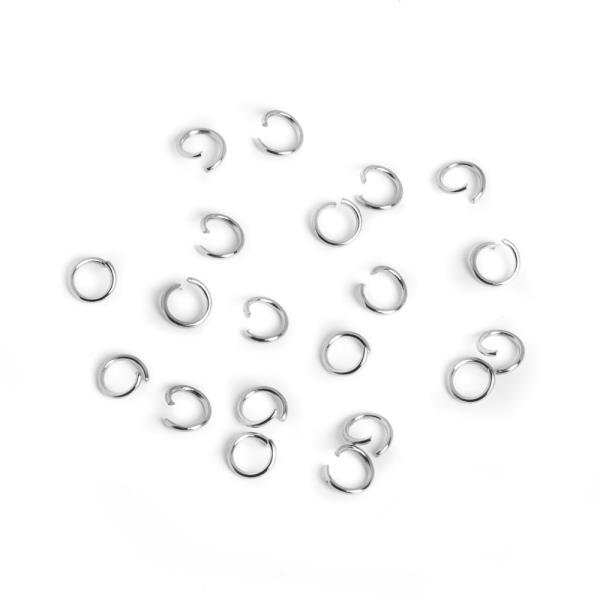 Szerel�karika 5 mm nemesac�l 20 db