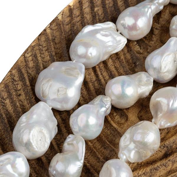 Folyami gyngyk 13x26mm baroque zsinr