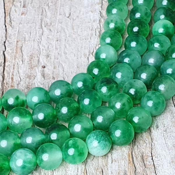 Jadeit gyngyk 8 mm sttzld mix zsinr