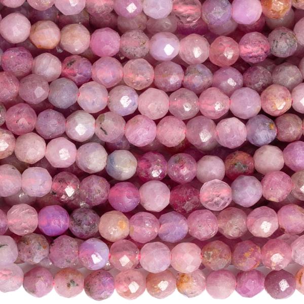 Rubin Sr� Lanka gy�ngy�k 2,5 mm csiszolt zsin�r