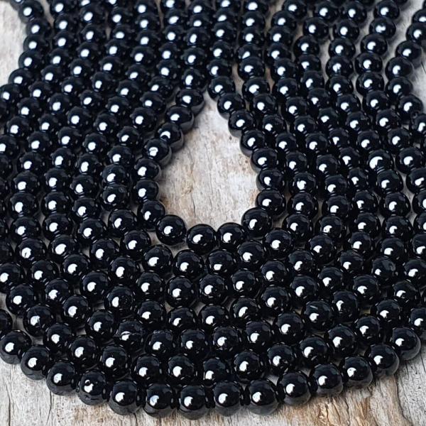 Spinel fekete gyngyk 3 mm zsinr