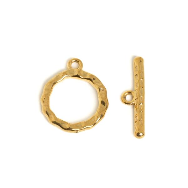 Amerikai �kszerkapocs nemesac�l arany sz�n� 1 p�r (ion plating)