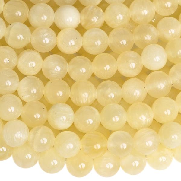 Vil�goss�rga jadeit gy�ngy�k 8 mm zsin�r