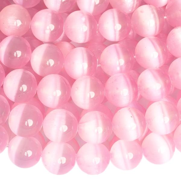 R�zsasz�n szelenit gy�ngy�k 10 mm f�lhossz� zsin�r