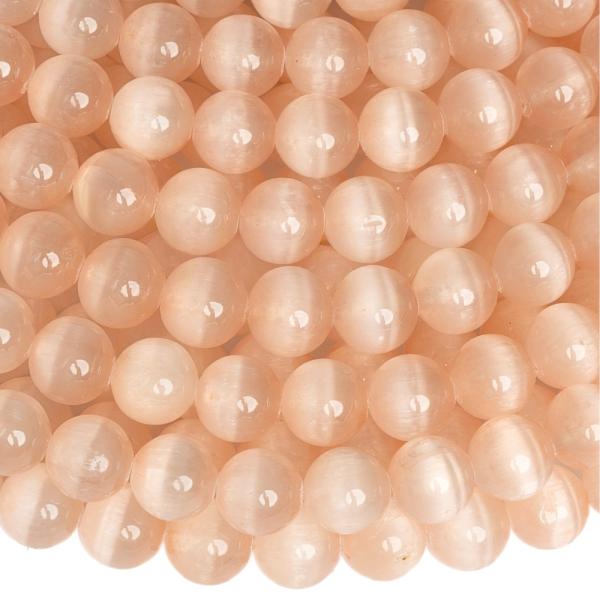 Lazacsz�n� szelenit gy�ngy�k 8 mm f�lhossz� zsin�r