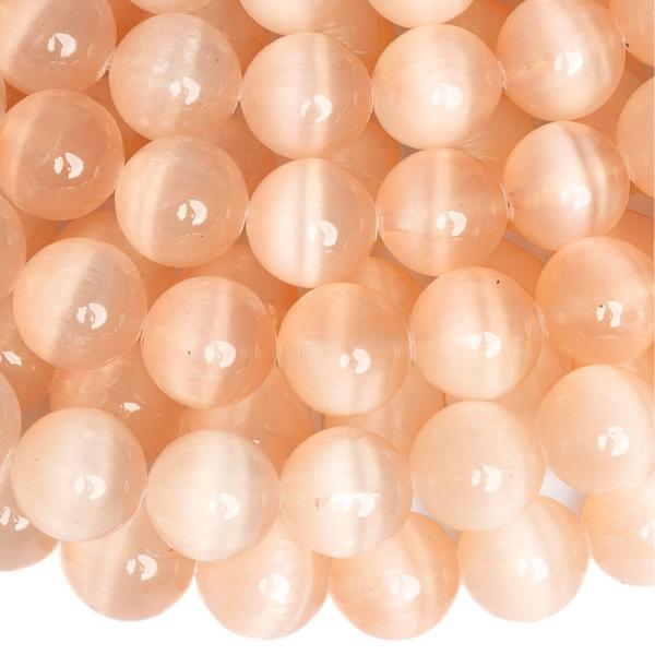 Lazacsz�n� szelenit gy�ngy�k 10 mm f�lhossz� zsin�r