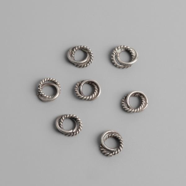 Duplakarika k�ztes 7 mm Ag925 ez�st