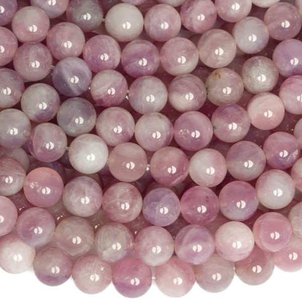 Madagaszk�ri r�zsakvarc s�t�tr�zsasz�n gy�ngy�k 8 mm f�lhossz� zsin�r