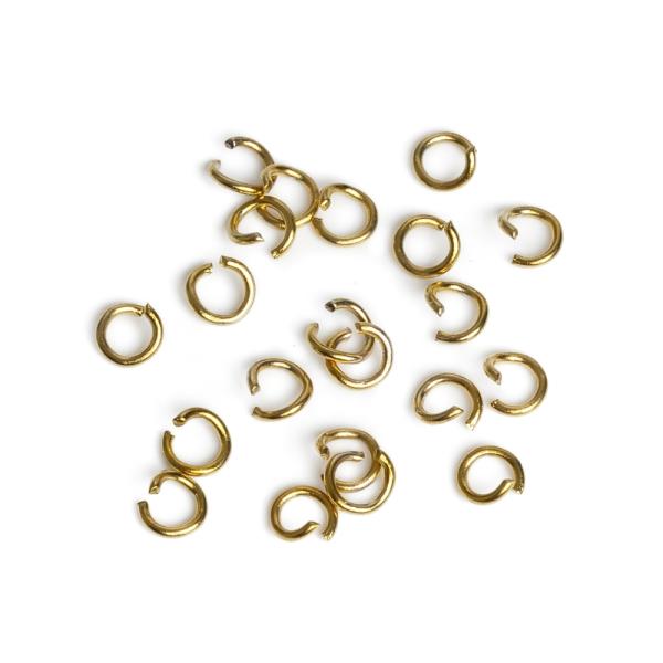 Szerel� karika 4 mm arany nemesac�l (Ion Plating) 20 db