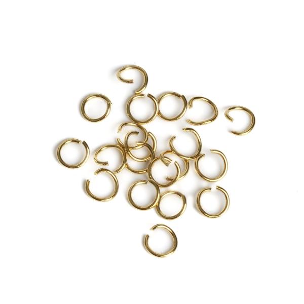 Szerel� karika 6 mm arany nemesac�l 10 db (ion plating)