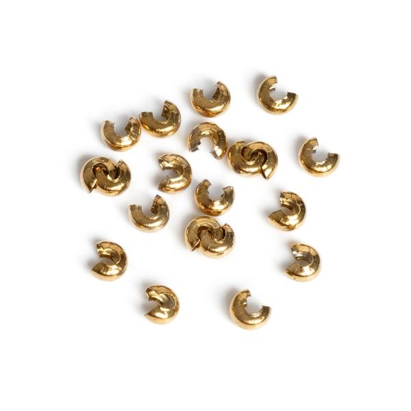 �kszer csom�fog� stopper 3,5 mm arany nemesac�l (Vacuum Plating) 10 db