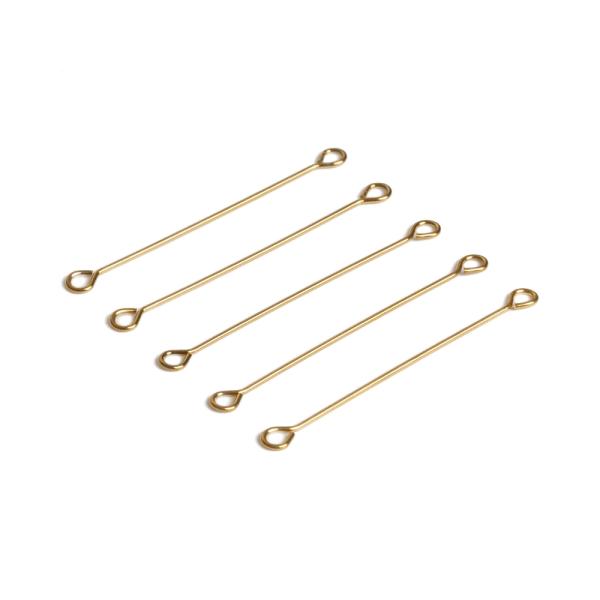 Szerel�p�lca nemesac�l k�toldalas 36 mm arany 5 db (ion plating)