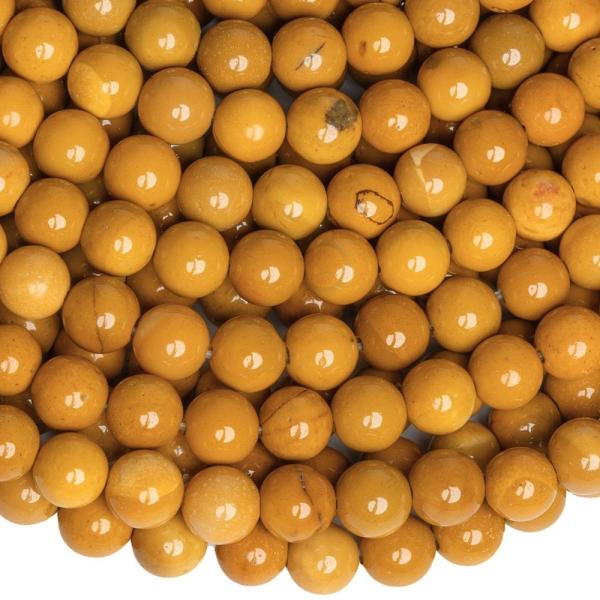 Mookait j�spis s�rga gy�ngy�k 6,5 mm zsin�r