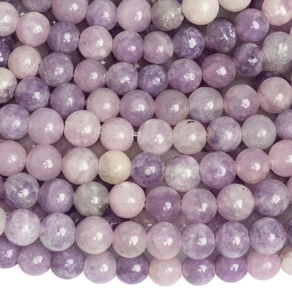 Lepidolit gyngyk 4 mm vilgos zsinr