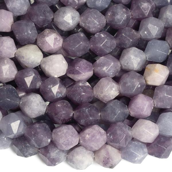 Lepidolit gyngyk 10 mm vilgos bicone csiszols zsinr