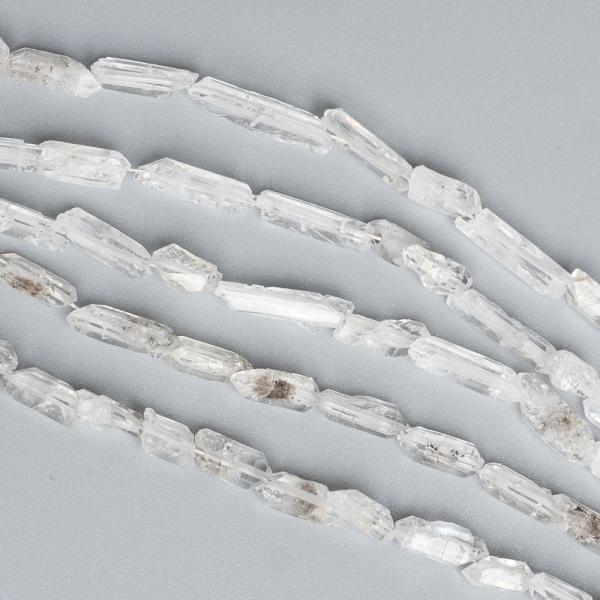 Krist�ly Herkimer 3x8 mm gy�ngy�k zsin�r