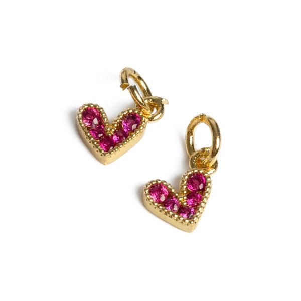 Sz�vecske med�l arany feh�r cirkonnal