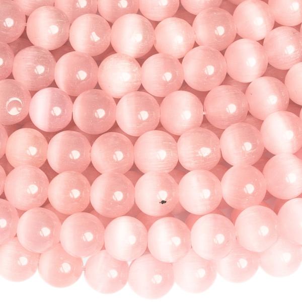 Macskaszem gy�ngy�k 8 mm antikr�zsasz�n zsin�r