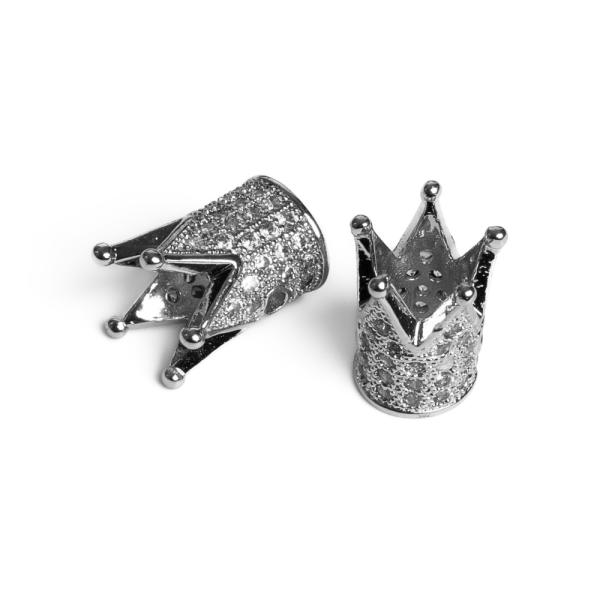 Korona k�zdarab ez�st feh�r cirkonnal