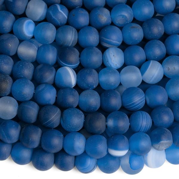 Szalagos acht gyngyk 6 mm kk matt zsinr