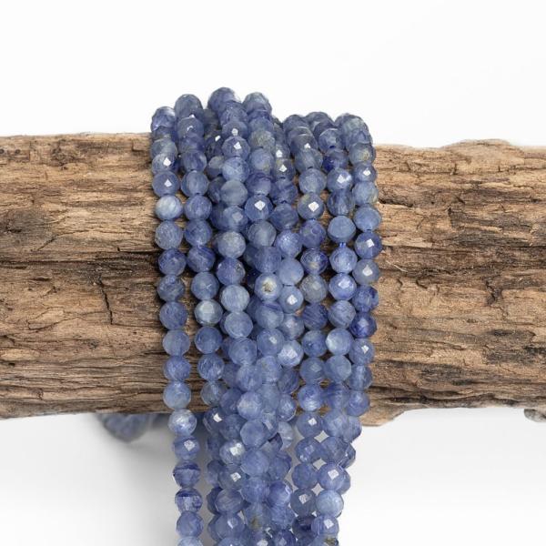 Kianit gyngyk 3,5 mm csiszolt zsinr