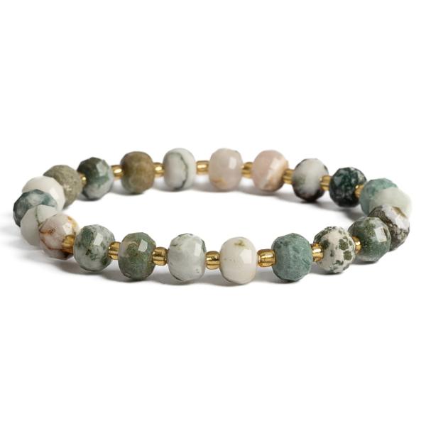 Karkt faacht 6x8 mm csiszolt rondellk rokaival