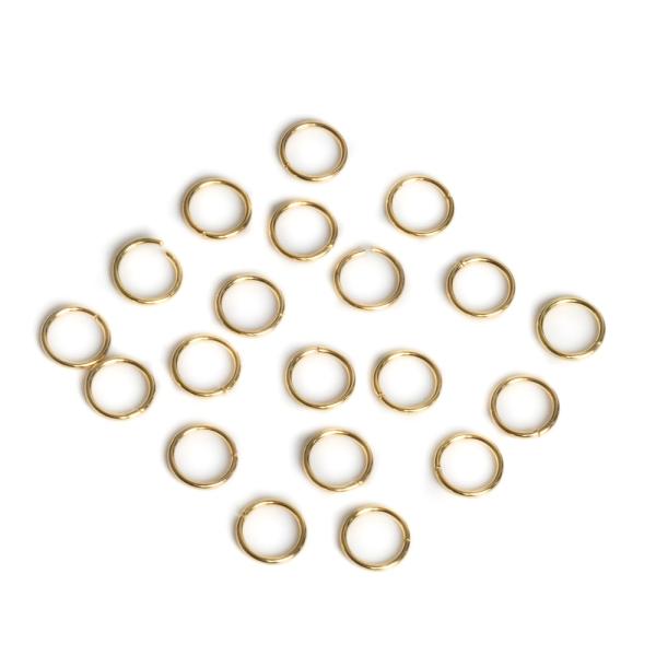 Szerel karika 6 mm arany nemesacl 20 db