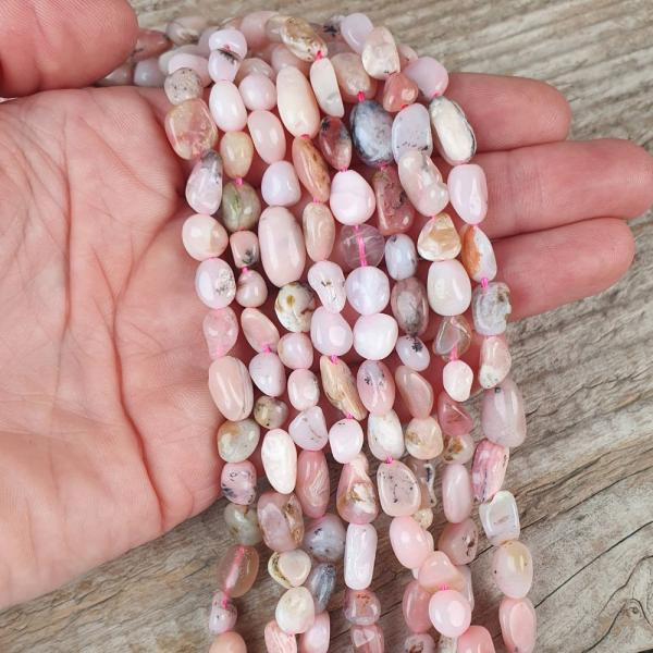 ruzovy-opal-nugety-koralky-prirodne