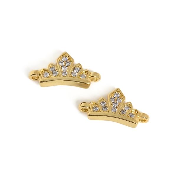 Hercegn� korona kisebb k�zdarab arany feh�r cirkonnal