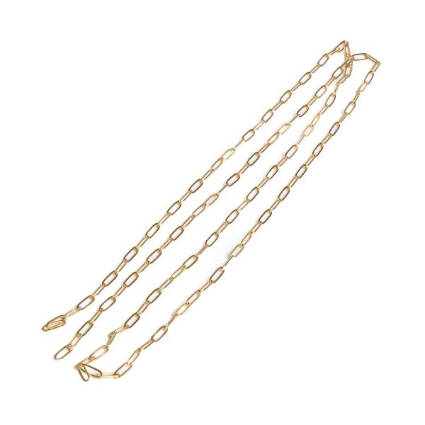 Nemesac�l keresztezett szem� arany �kszerl�nc 10x3,5mm (ion plating)